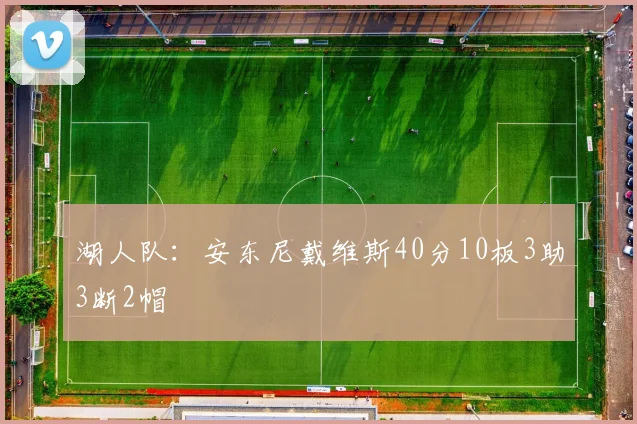 湖人队：安东尼戴维斯40分10板3助3断2帽
